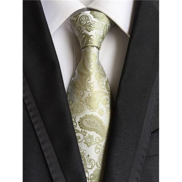6 PCS Classic Men's Silk Tie Necktie Woven JACQUARD Neck Ties Business - Picture 3 of 6